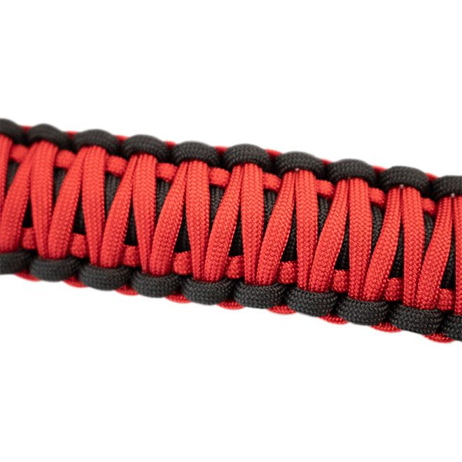 FISHBONE OFFROAD | 97-06 Wrangler Hd 550Lb Red Paracord Door Handles Black Nylon Webbing | FB55286