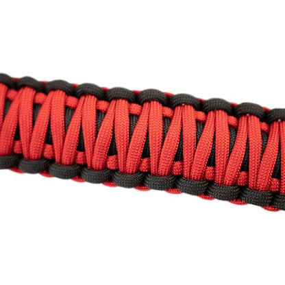 FISHBONE OFFROAD | 97-06 Wrangler Hd 550Lb Red Paracord Door Handles Black Nylon Webbing | FB55286