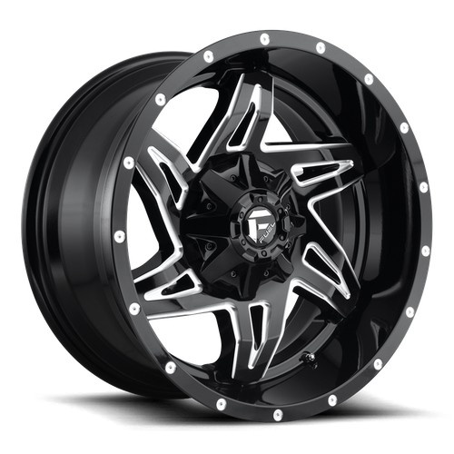 Fuel 1PC D613 ROCKER GLOSS BLACK MILLED