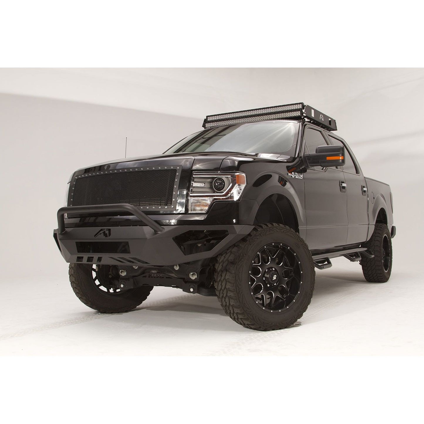 Fab Fours Vengeance Front Bumper 2 Stage Black Powder Coated Pre-Runner l FF09-D1952-1