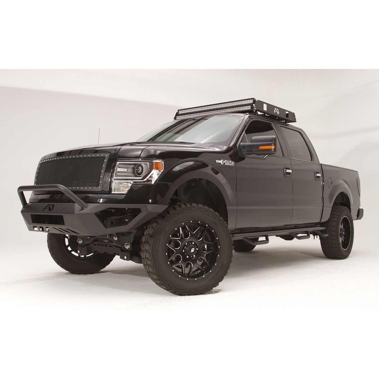 Fab Fours Vengeance Front Bumper 2 Stage Black Powder Coated Pre-Runner l FF09-D1952-1