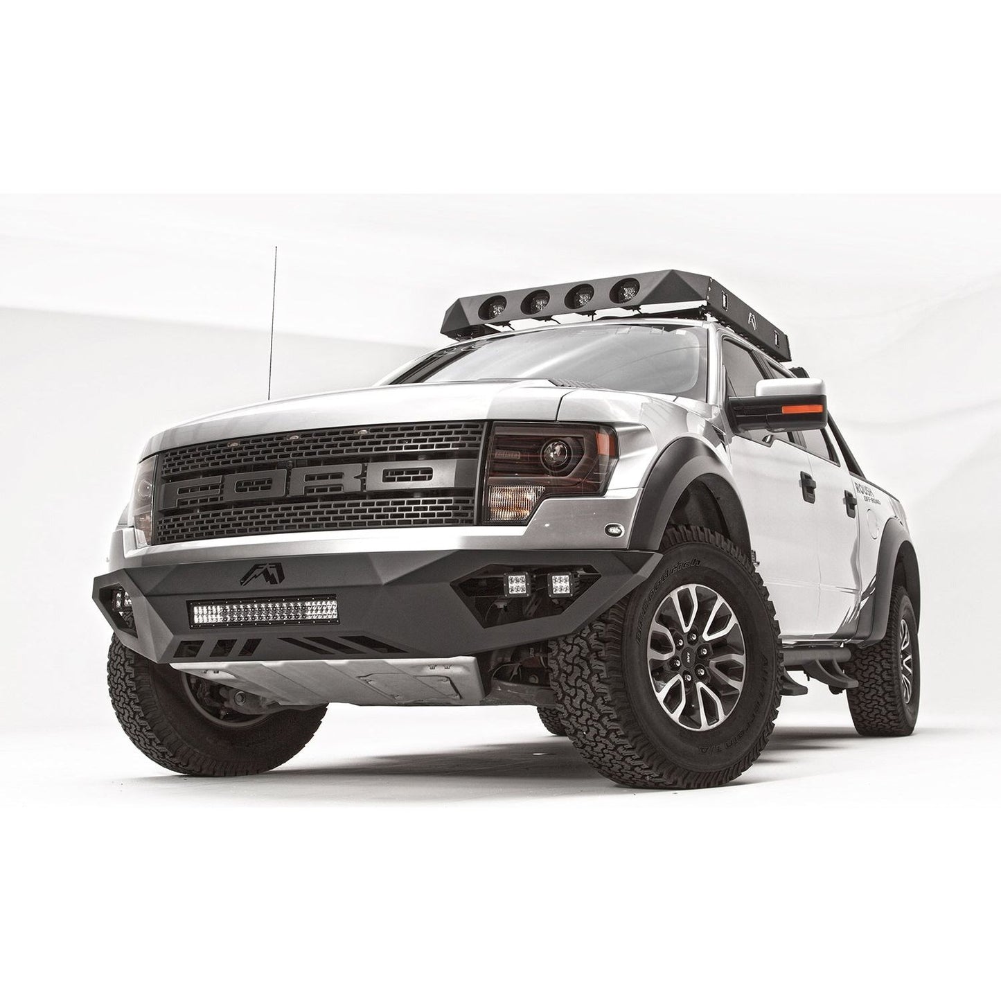 Fab Fours Vengeance Front Bumper 2 Stage Black Powder Coated l FF10-D1961-1
