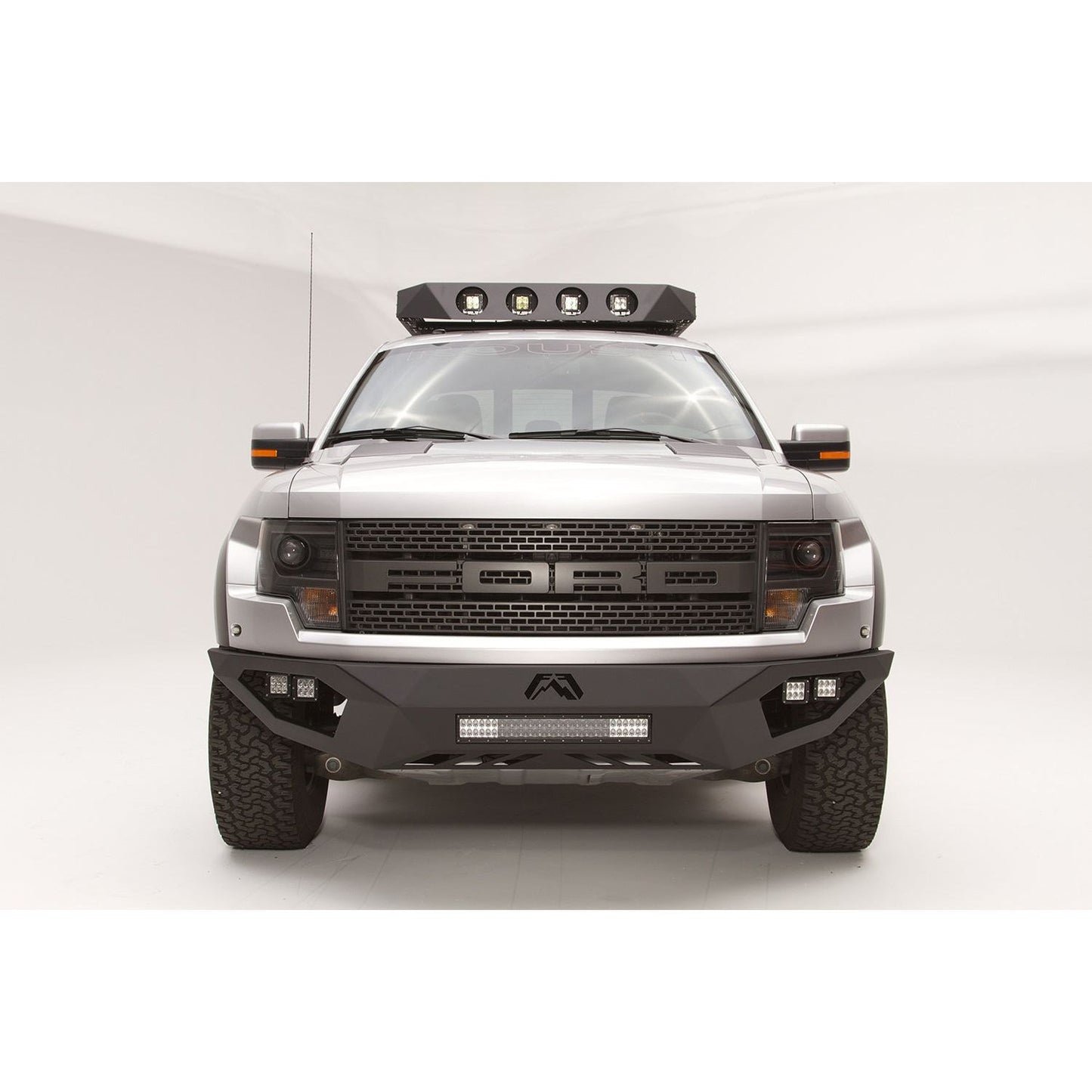 Fab Fours Vengeance Front Bumper 2 Stage Black Powder Coated l FF10-D1961-1