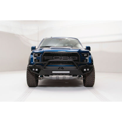 Fab Fours Vengeance Front Bumper 2 Stage Black Powder Coated w/Pre-Runner Guard l FF17-D4352-1