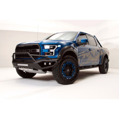 Fab Fours Vengeance Front Bumper 2 Stage Black Powder Coated w/Pre-Runner Guard l FF17-D4352-1