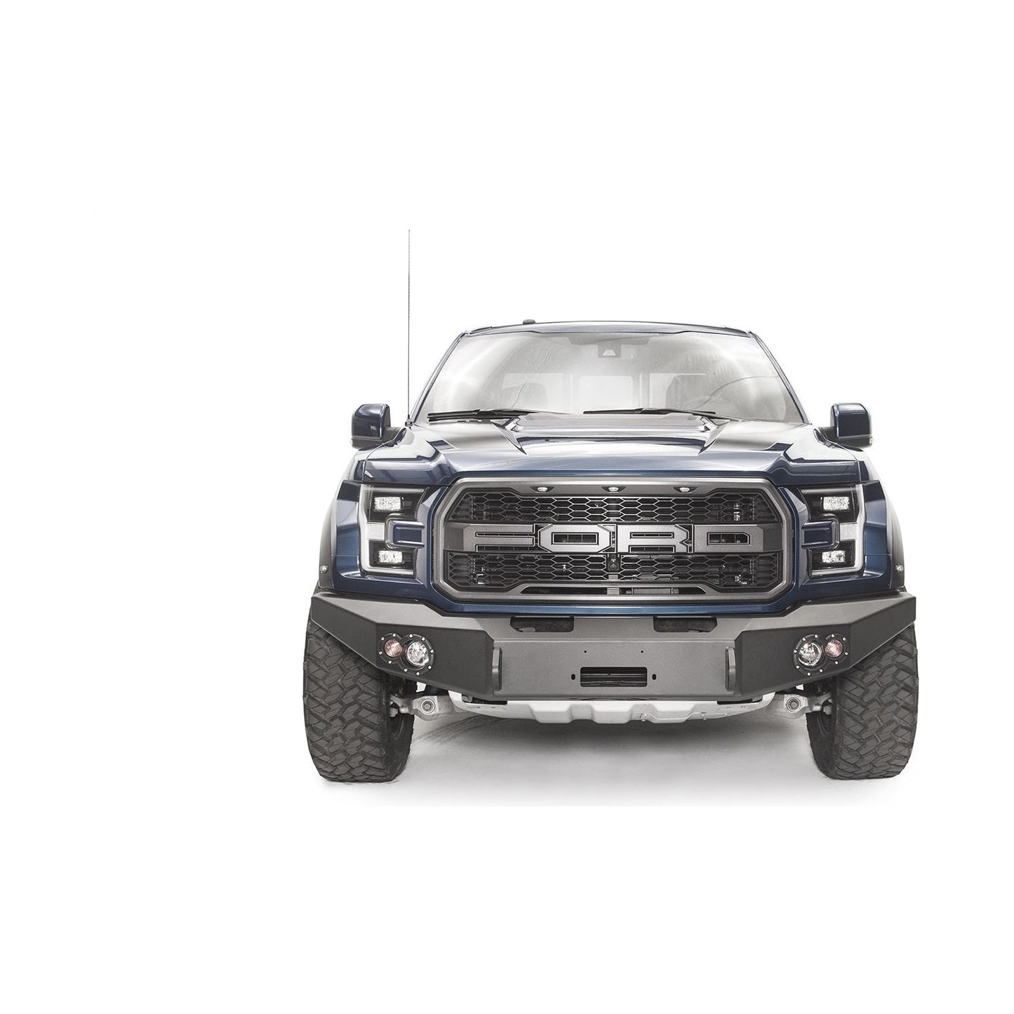 Fab Fours Premium Winch Front Bumper 2 Stage Black Powder Coated w/No Guard l FF17-H4351-1