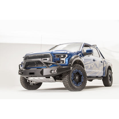 Fab Fours Premium Winch Front Bumper 2 Stage Black Powder Coated w/Pre-Runner Guard l FF17-H4352-1