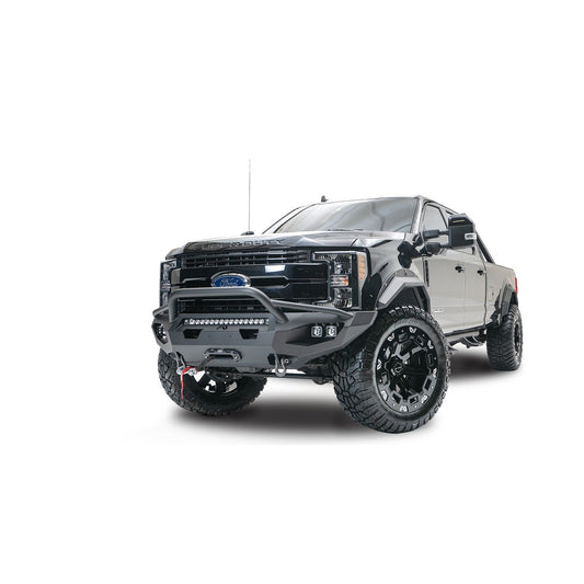 Fab Fours Matrix Front Bumper 2 Stage Black Powder Coat 7/8 in. D-Ring Mounts Pre-Runner Guard l FS17-X4152-1