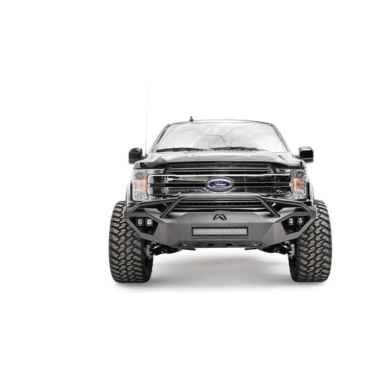 Fab Fours Vengeance Front Bumper 2 Stage Black Powder Coated w/Pre-Runner Guard l FF18-D4552-1