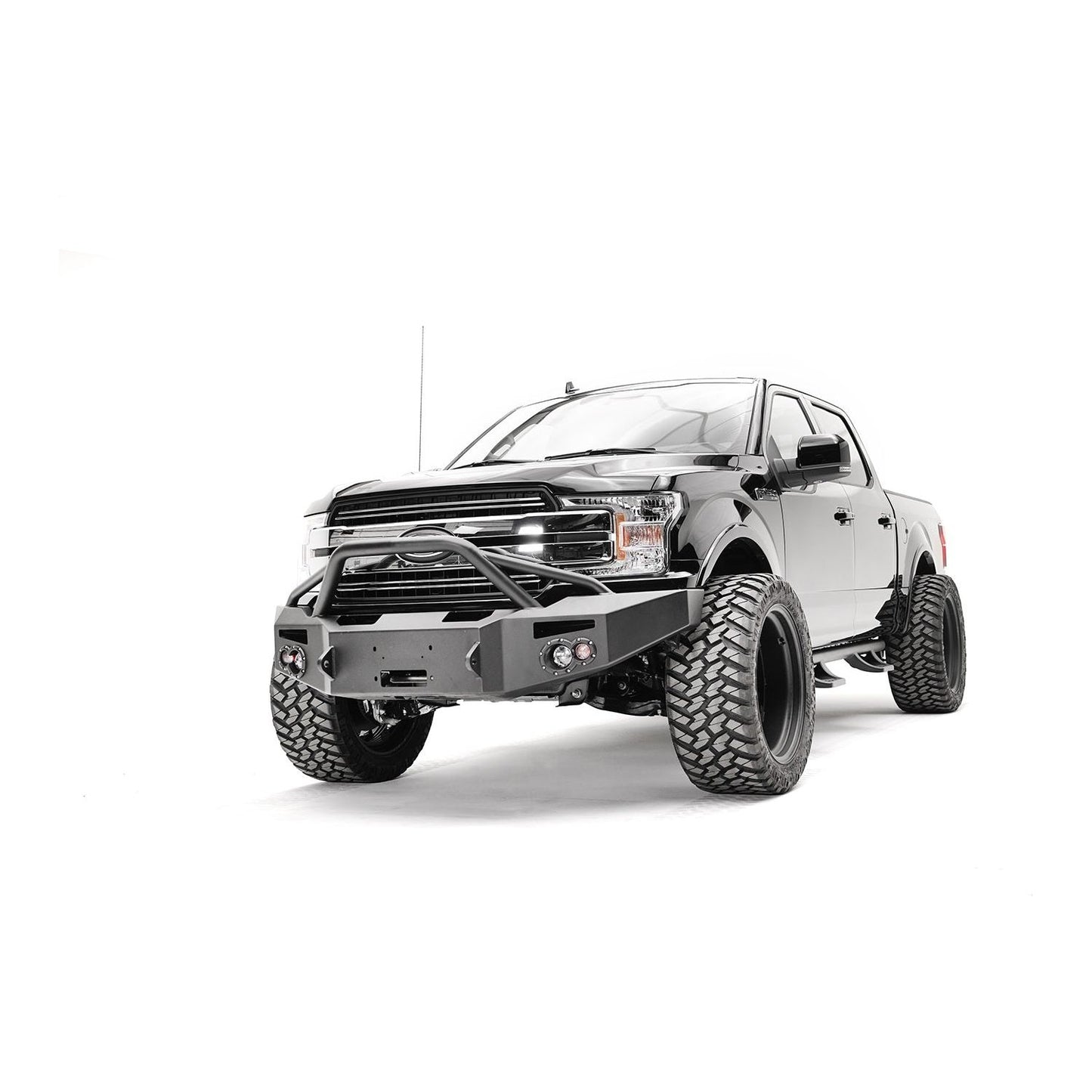 Fab Fours Premium Winch Front Bumper w/Pre-Runner Guard l FF18-H4552-1