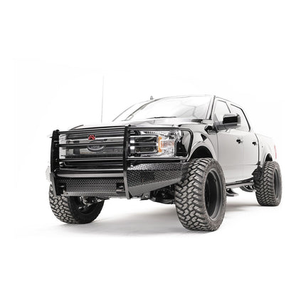 Fab Fours Black Steel Front Bumper 2 Stage Black Powder Coated w/Full Guard l FF18-K4560-1