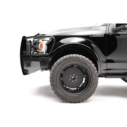 Fab Fours Black Steel Front Bumper 2 Stage Black Powder Coated w/Full Guard l FF18-K4560-1