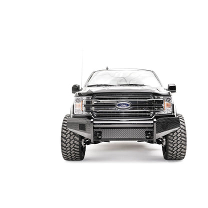 Fab Fours Black Steel Front Bumper 2 Stage Black Powder Coated w/o Guard l FF18-K4561-1