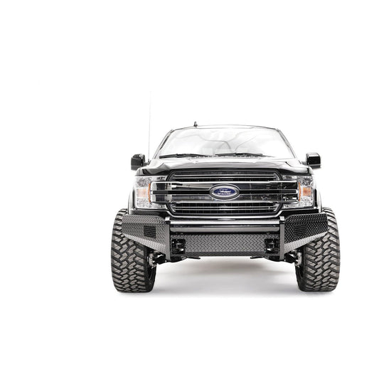 Fab Fours Black Steel Front Bumper 2 Stage Black Powder Coated w/o Guard l FF18-K4561-1