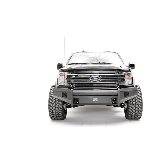 Fab Fours Elite Front Bumper 2 Stage Black Powder Coated w/o Guard l FF18-R4561-1