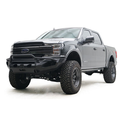 Fab Fours Matrix Front Bumper w/Pre-Runner Guard 7/8 In. D-Ring Mounts 2 Stage Black Powder Coated l FF18-X4552-1