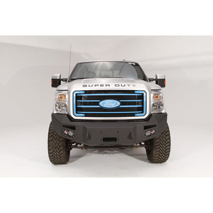 Fab Fours Premium Heavy Duty Winch Front Bumper 2 Stage Black Powder Coated w/o Grill Guard Incl. 1 in. D-Ring Mounts/Light Cut-Outs w/Hella 90mm Fog Lamps And 60mm Turn Signals l FS11-A2551-1