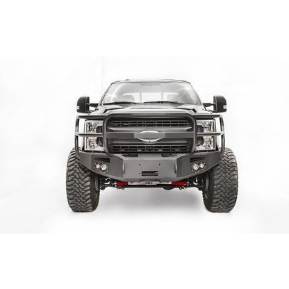 Fab Fours Premium Winch Front Bumper 2 Stage Black Powder Coated w/Full Grill Guard l FS17-A4150-1