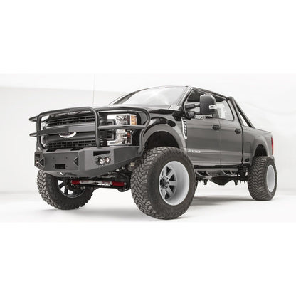 Fab Fours Premium Winch Front Bumper 2 Stage Black Powder Coated w/Full Grill Guard l FS17-A4150-1