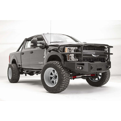 Fab Fours Premium Winch Front Bumper 2 Stage Black Powder Coated w/Full Grill Guard l FS17-A4150-1