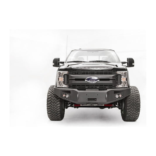 Fab Fours Premium Winch Front Bumper 2 Stage Black Powder Coated w/No Grill Guard l FS17-A4151-1