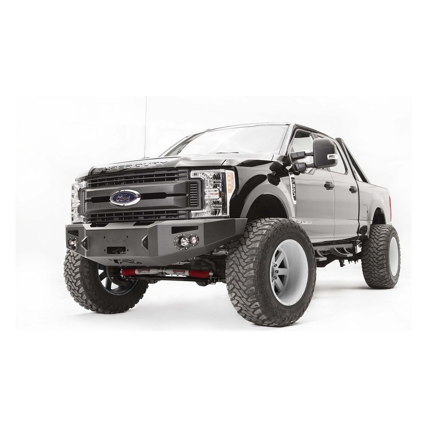 Fab Fours Premium Winch Front Bumper 2 Stage Black Powder Coated w/No Grill Guard l FS17-A4151-1