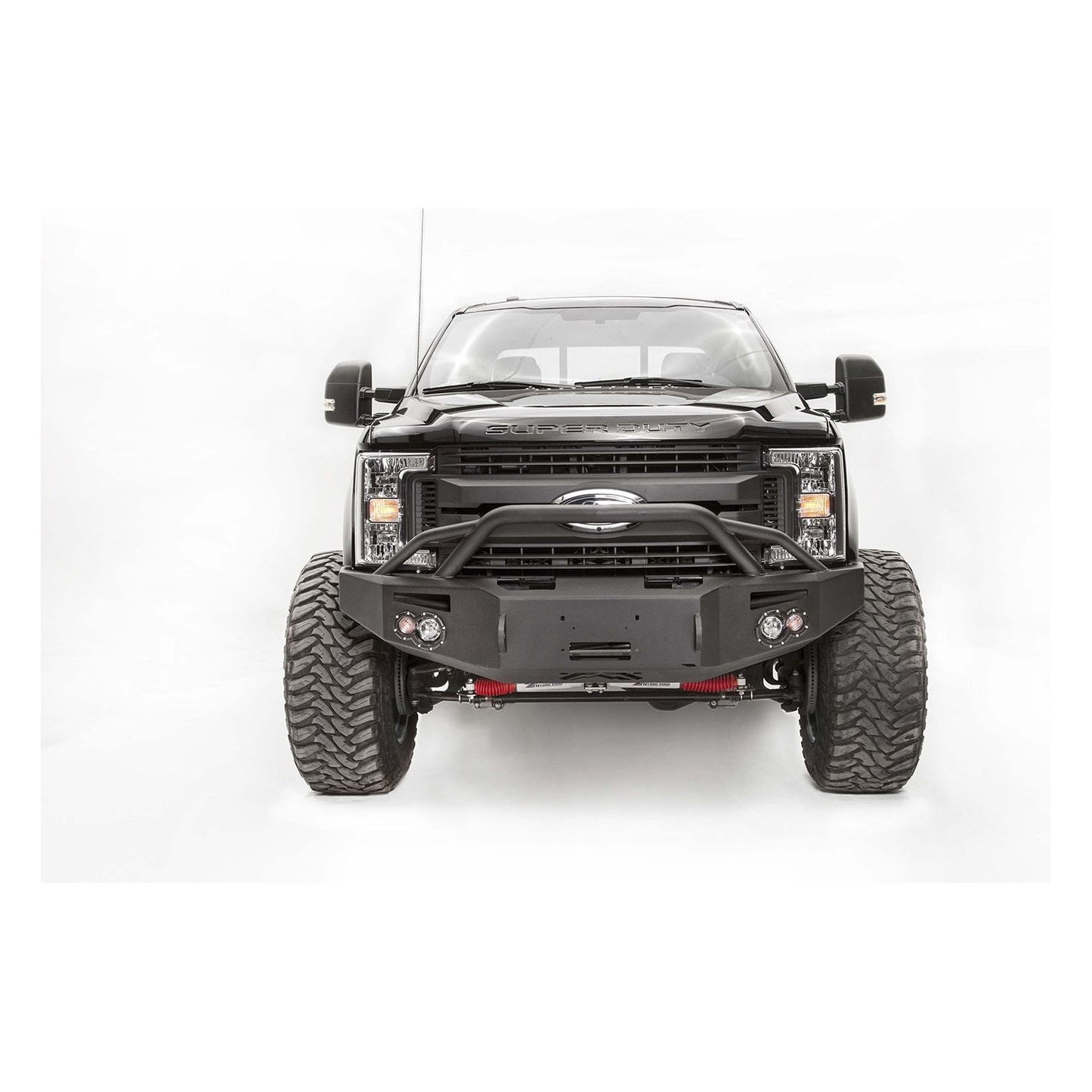 Fab Fours Premium Winch Front Bumper 2 Stage Black Powder Coated w/Pre-Runner Grill Guard l FS17-A4152-1