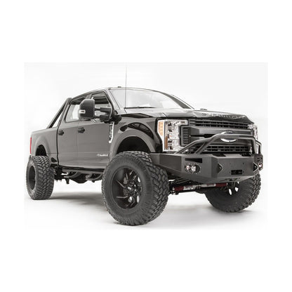 Fab Fours Premium Winch Front Bumper 2 Stage Black Powder Coated w/Pre-Runner Grill Guard l FS17-A4152-1