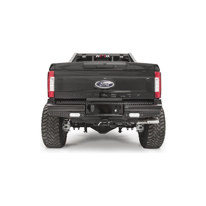 Fab Fours Black Steel Ranch Rear Bumper 2 Stage Black Powder Coated l FS17-T4150-1