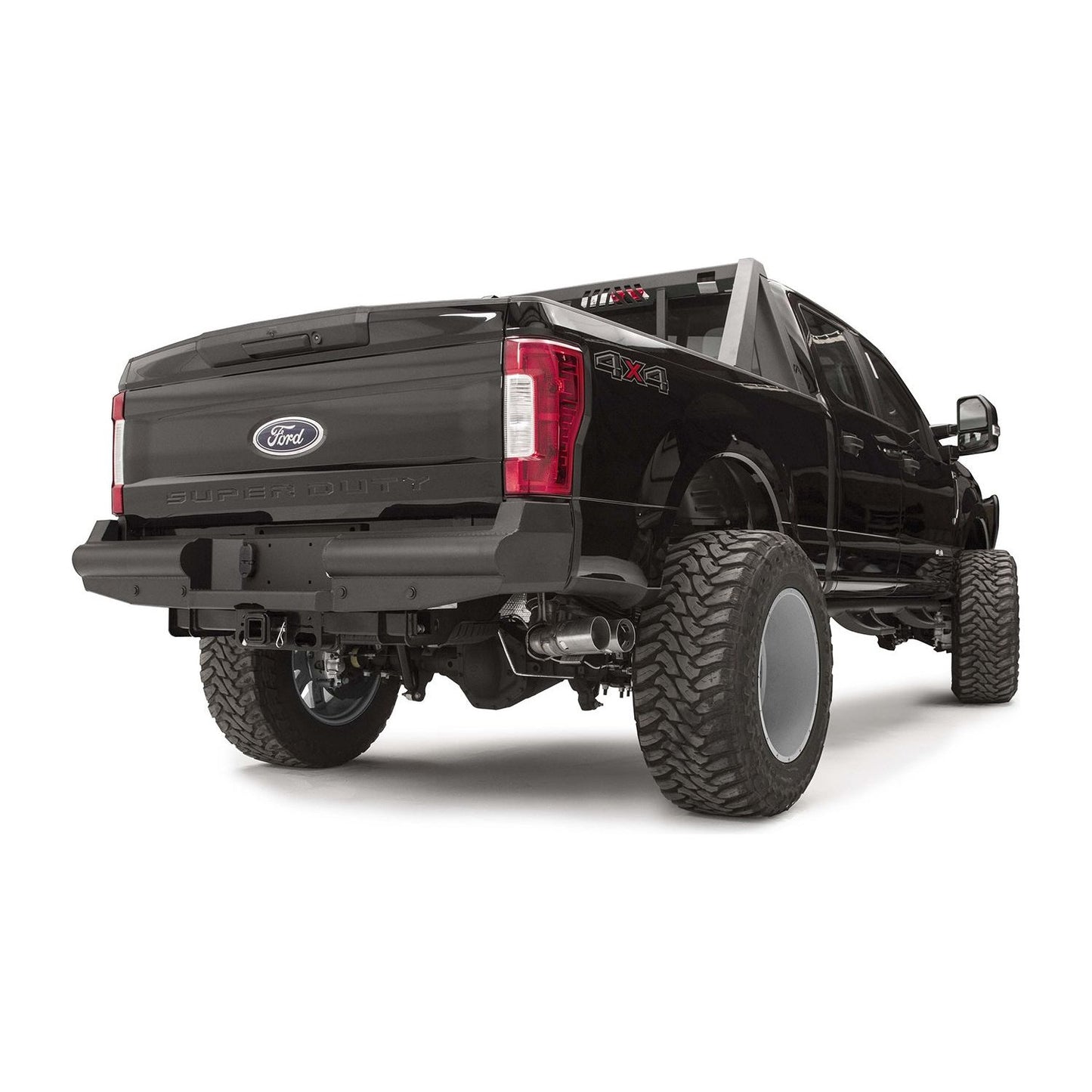 Fab Fours Elite Rear Ranch Bumper 2 Stage Black Powder Coated l FS17-U4150-1