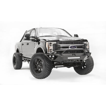 Fab Fours Vengeance Front Bumper 2 Stage Black Powder Coated w/Pre-Runner Guard l FS17-V4152-1