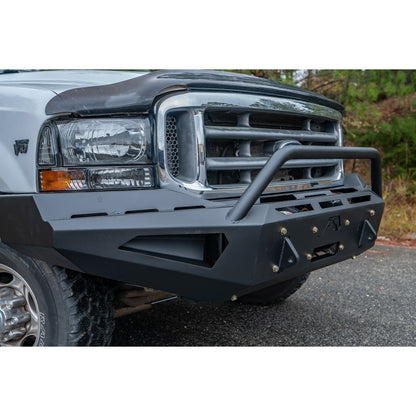 Fab Fours Red Steel Front Bumper w/Pre-Runner Guard l FS99-RS1662-1