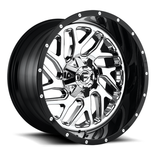 Fuel 1PC D211 TRITON CHROME PLATED GLOSS BLACK LIP