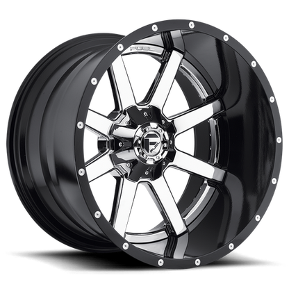 Fuel 1PC D260 MAVERICK CHROME PLATED GLOSS BLACK LIP