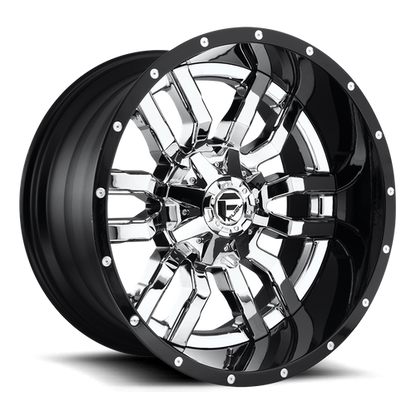 Fuel 1PC D270 SLEDGE CHROME PLATED GLOSS BLACK LIP