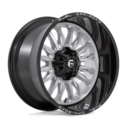 Fuel 1PC D798 ARC SILVER BRUSHED FACE WITH MILLED BLACK LIP