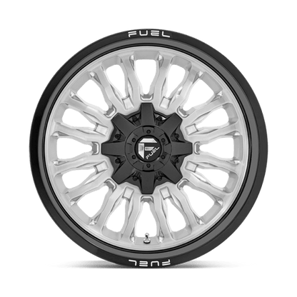 Fuel 1PC D798 ARC SILVER BRUSHED FACE WITH MILLED BLACK LIP