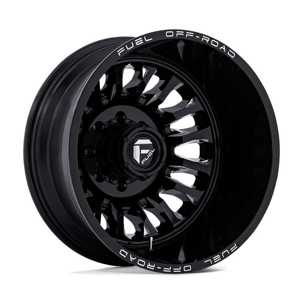 Fuel 1PC D868 ARC DUALLY GLOSS BLACK MILLED