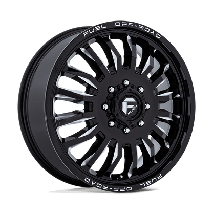 Fuel 1PC D868 ARC DUALLY GLOSS BLACK MILLED