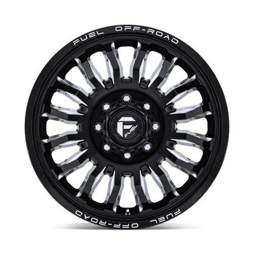 Fuel 1PC D868 ARC DUALLY GLOSS BLACK MILLED
