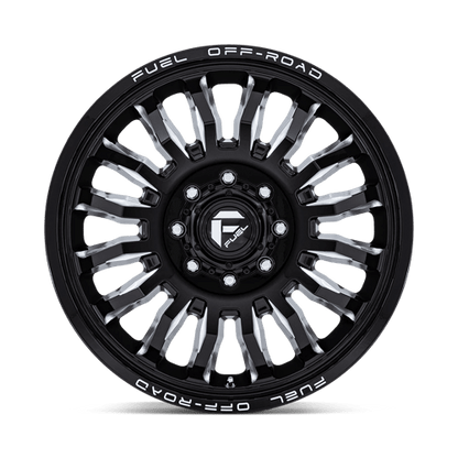 Fuel 1PC D868 ARC DUALLY GLOSS BLACK MILLED