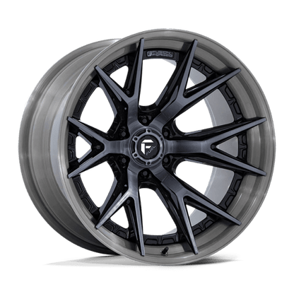 Fuel 1PC FC402 CATALYST GLOSS BLACK WITH BRUSHED GRAY TINT FACE & LIP