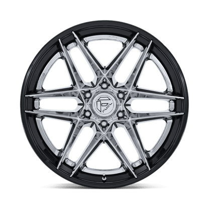 FUEL FC408 FLIGHT Chrome W/ Gloss Black Lip