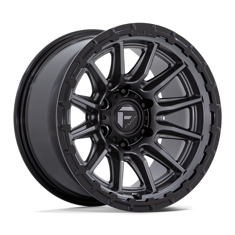 Fuel 1PC FC866 PISTON MATTE GUNMETAL W/ GLOSS BLACK LIP