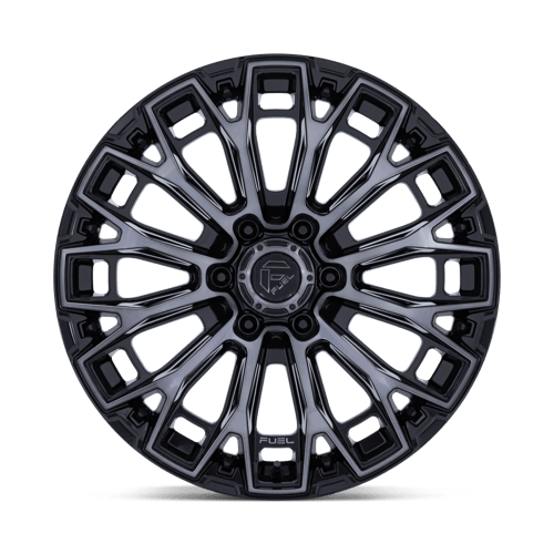 Fuel 1PC FC882 TRAX GLOSS BLACK MACHINED FACE DARK TINTED CLEAR