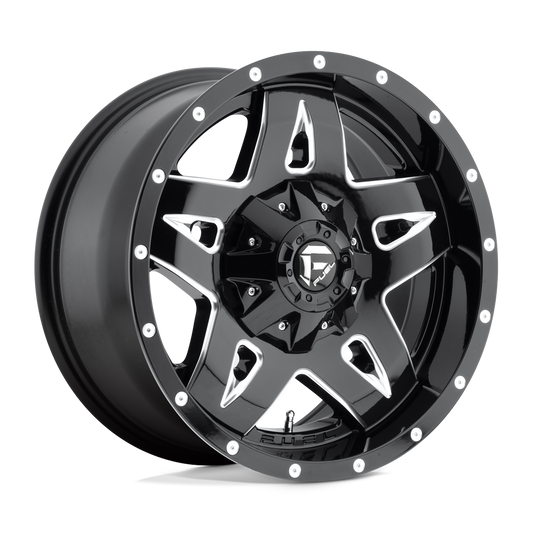 Fuel 1PC D554 FULL BLOWN GLOSS BLACK MILLED