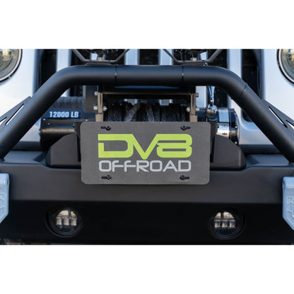 DV8 Off-Road Fairlead Mounted Flip-Up License Plate Bracket C3| LPBM-02