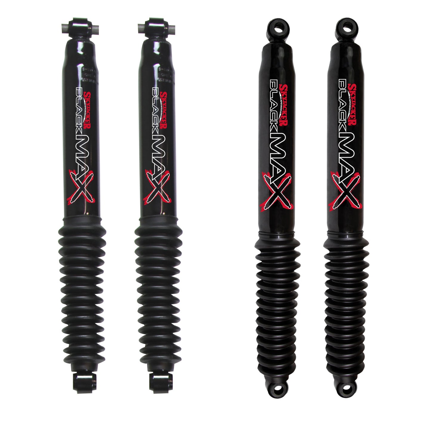 Skyjacker Black MAX Twin Tube Hydraulic Shocks with Black Boots for 2020-C Gladiator JT G45B