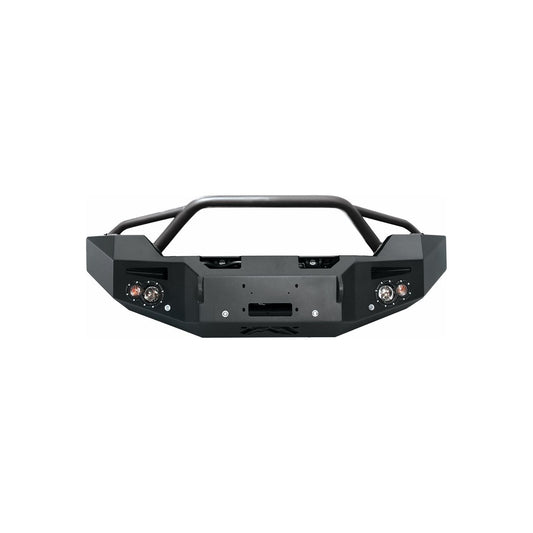 Fab Fours Premium Winch Front Bumper 2 Stage Black Powder Coated w/Pre-Runner Grill Guard w/Sensors l GM14-C3152-1