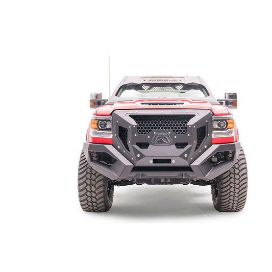 Fab Fours Grumper Front Bumper 2 Stage Black Powder Coated l GR3100-1